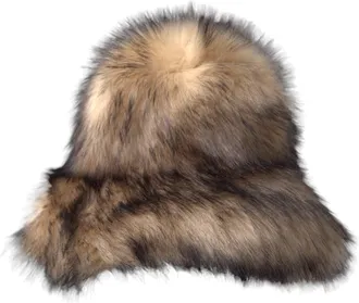 Dolce & Gabbana Womens Brown Faux Fur Modacrylic Fedora Hat