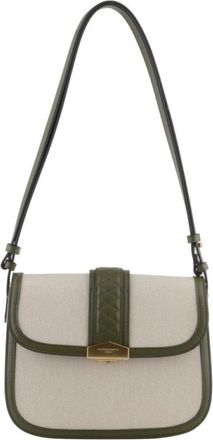Pourchet Steppe Crossbody Tas - Dames - Schoudertassen - Groen - ONE Size - Leer - Tassen
