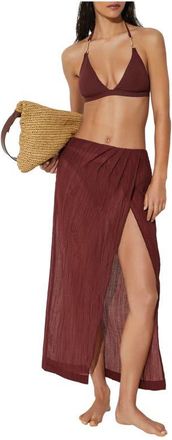 Reiss Rosa Cover-Up Skirt in Rhubarb Red at Nordstrom, Size 12