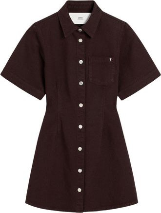 Ami Chemisier a maniche corte - Marrone