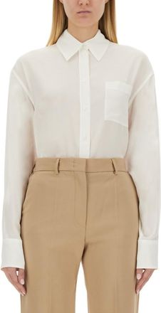 Sportmax White Relaxed Solid Shirt