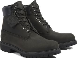 Timberland Schn&uuml;rboots TIMBERLAND 6 in Premium Fur/Warm Lin, Herren, Gr. 40, schwarz, Leder, Schuhe Schn&uuml;rboots, Winterstiefel, Schn&uuml;rstiefel, Winterschuhe, wass