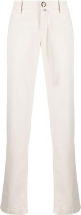 Jacob Cohen straight-leg twill trousers - men - Cotton/Spandex/Elastane/Modal - 31 - White