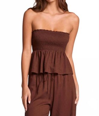 Chaser Frieda Tube Top In Kahlua