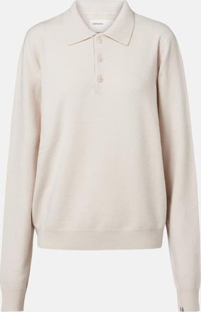 Extreme Cashmere N&deg;223 Be For cashmere-blend polo sweater