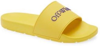 Off-white Bookish Slide Sandal in Light Orange - Dark Blue at Nordstrom Rack, Size 12Us / 45Eu
