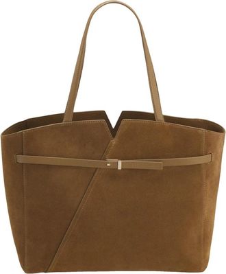 HUGO BOSS Revers Tote - Dames - Shoppers - Bruin - ONE Size - Leer - Tassen
