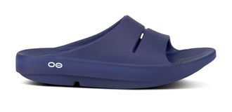 Oofos Mens Ooahh Slide Sandals In Navy