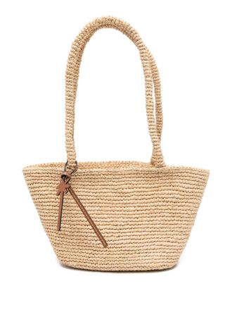 Maneb&igrave; medium Panier tote bag - women - Raffia - OS - Neutrals