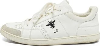 Dior Sneakers in pelle con motivo ape - Bianco