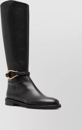 Roberto Festa Milano leather braided ankle boots