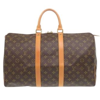 Louis Vuitton Pre-owned Weekend Bags, male, Brown, Size: ONE SIZE Pre-owned Monogram Boston Bag