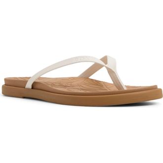 Roxy Calabasas Flip Flop in Cream at Nordstrom Rack, Size 10