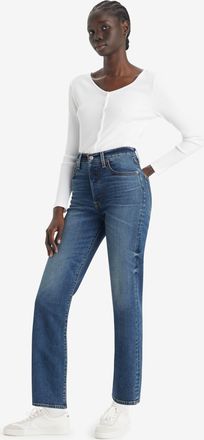 Levi's Ribcage Straight Ankle Jeans - Womens - 24X27 - Blue