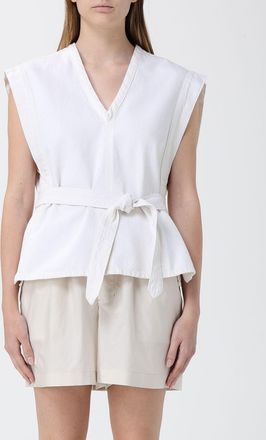 Christophe Lemaire Top smanicato in denim