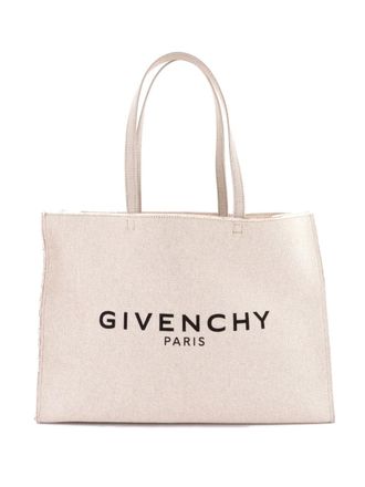 Givenchy G- Canvas Large tote bag - Toni neutri