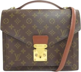 Louis Vuitton Pre-owned Handbags, female, Brown, Size: ONE SIZE Pre-owned Monceau 28 Handbag