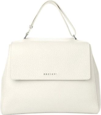 Orciani Handbags, female, White, Size: ONE SIZE Sveva Medium Shoulder Bag