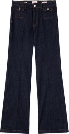 Oltre Straight Jeans - Dames - Bootcut Jeans - Blauw - L - Katoen - Jeans