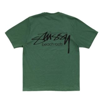 St&uuml;ssy Beach Roots T-Shirt Pigment Dyed Pine 1905198-PINE