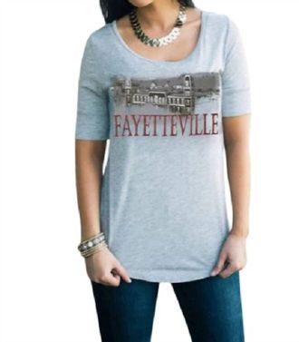 Gameday Couture University Of Arkansas Landmark Tee In Fayetteville