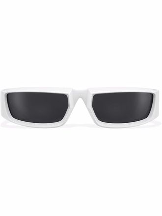 Prada Runway wraparound-frame sunglasses - White