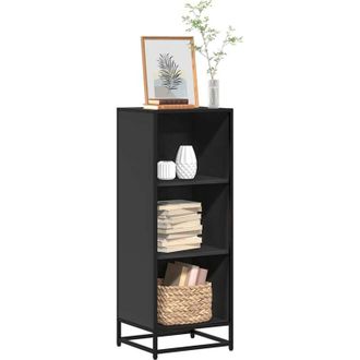 vidaXL Libreria Nera 40x35x107,5 cm in Legno Multistrato - Vidaxl