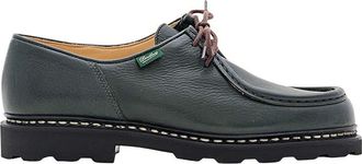 Paraboot Dark Green Leather Dress Shoes