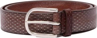 Orciani Wave Leren Riem - Heren - Riemen - Bruin - 100 CM - Leer - Accessoires