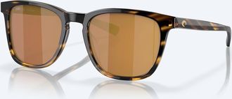 Costa Unisex Sullivan Polarized Sunglasses In Tortoise Gold Mirror