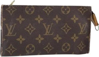 Louis Vuitton Pre-owned Canvas Clutch - Dames - Vintage Clutch - Bruin - ONE Size - Vintage