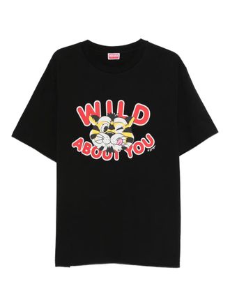 Kenzo T-shirt met print - Zwart