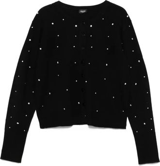Marella Cardigan con decorazione - Nero