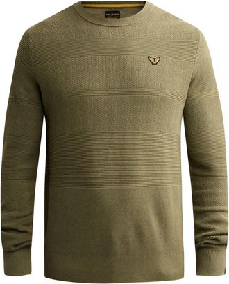 PME Legend PME-Pull - Heren - Ronde hals truien - Groen - XL - Truien & Vesten