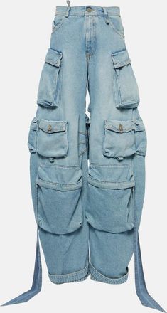 The Attico Cutout cargo jeans