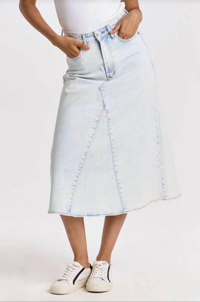 Dear John Denim Venus Midi Skirt In Blue