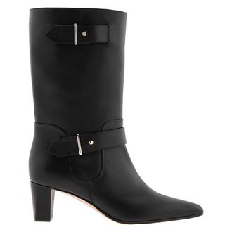 Bally Denice 55 Leather Mid-Calf Boots, Brand Size 36.5 ( US Size 6 )