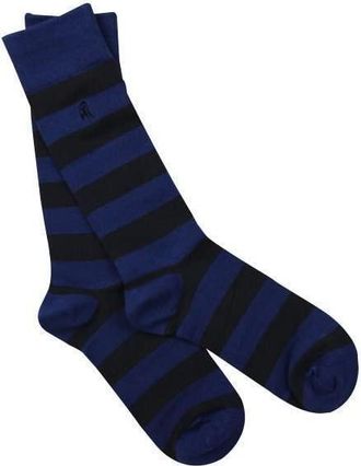 Swole Panda Bamboo Socks UK 4-7 - Charcoal Grey Striped Womens Socks