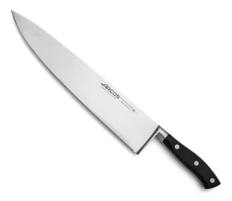Arcos Cuchillo De Cocinero Arcos Riviera 233800 De Acero Nitrum, Con Mango De Polioximetileno Y 30 Cm De Hoja En Estuche