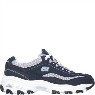 Skechers Womens Dlites Life Saver Sneakers In Navy/white