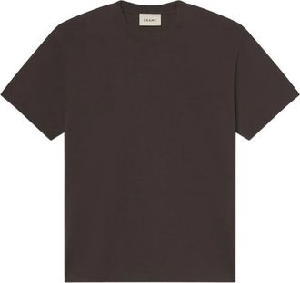 Frame Denim T-shirt con logo ricamato - Marrone