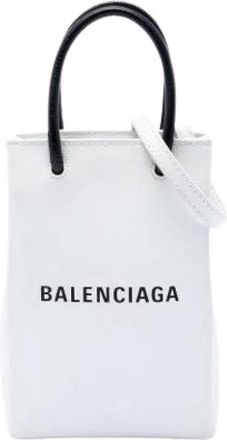 Balenciaga Pre-owned Leather balenciaga-bags - Dames - Vintage Mini Tas - Wit - ONE Size - Vintage