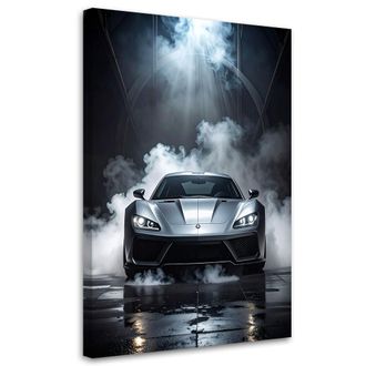 Feeby Impresi&oacute;n De Imagen, Coche Deportivo Plateado, 80x120