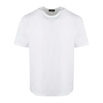 Herno T-Shirts, male, White, Size: 2XL Cotton Crewneck T-Shirt Ss23
