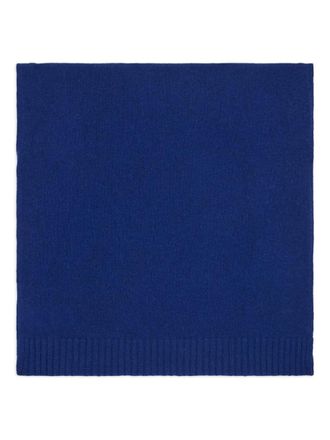 Malo ribbed-trim scarf - Blu