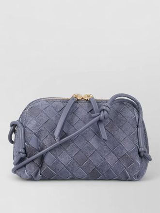 Bottega Veneta concert clutch rectangular woven knotted strap