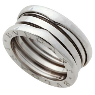 Bulgari White Gold White Gold (18K) Band Ring (Pre-Owned)