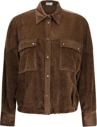 Brunello Cucinelli Brown Viscose Womens Shirt
