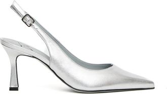 Roberto Festa Milano Leren Slingback Frans pumps - Dames - Pumps - Grijs - 35 EU - Leer - Schoenen