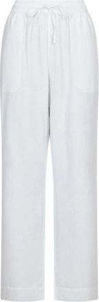 Neo Noir Witte Linnen Broek Sonar Model - Dames - Straight fit broeken - Wit - 2XL - Linnen - Broeken